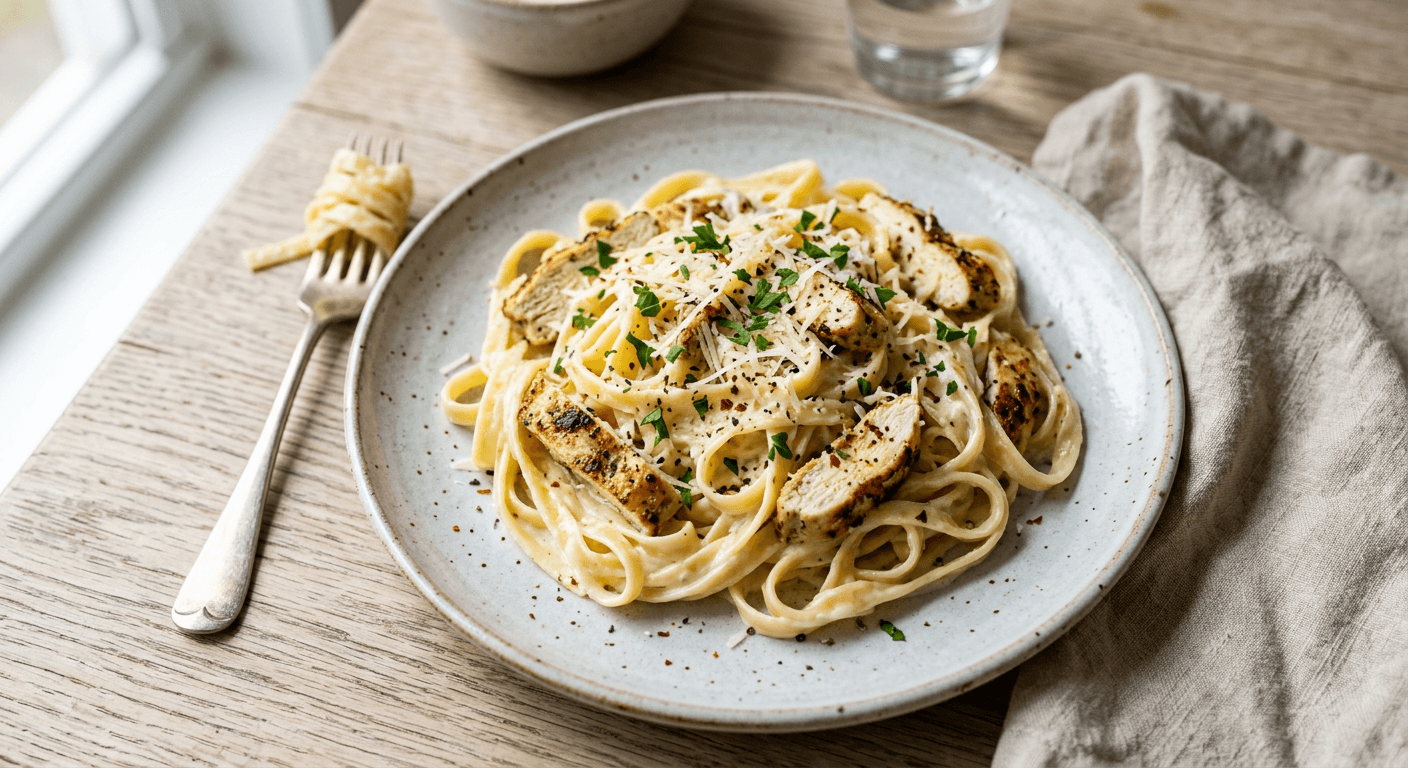 Classic Chicken Alfredo Pasta