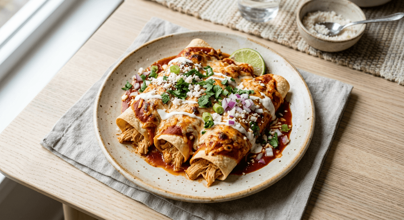 Classic Chicken Enchiladas