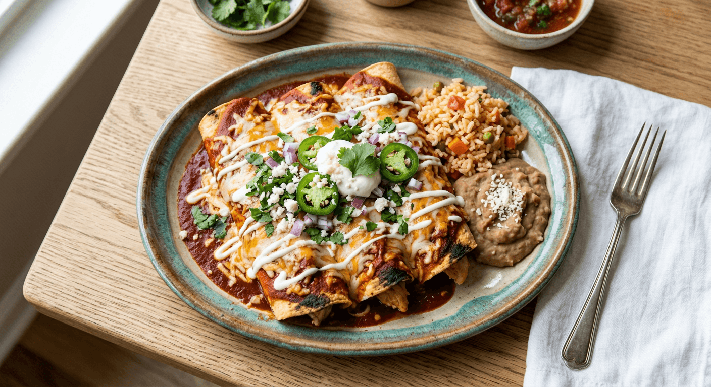 Classic Chicken Enchiladas