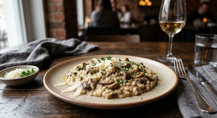 Classic Creamy Mushroom Risotto