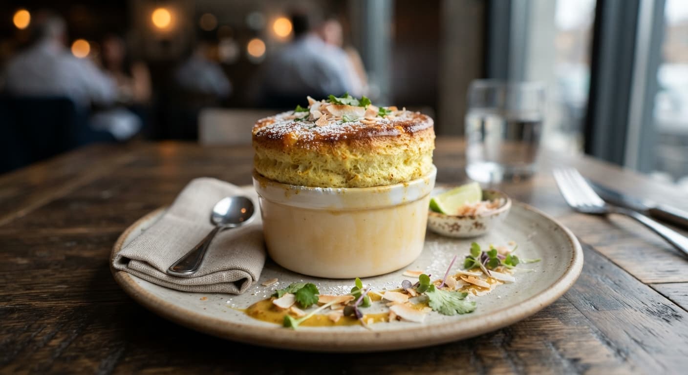Coconut‑Curry Soufflé