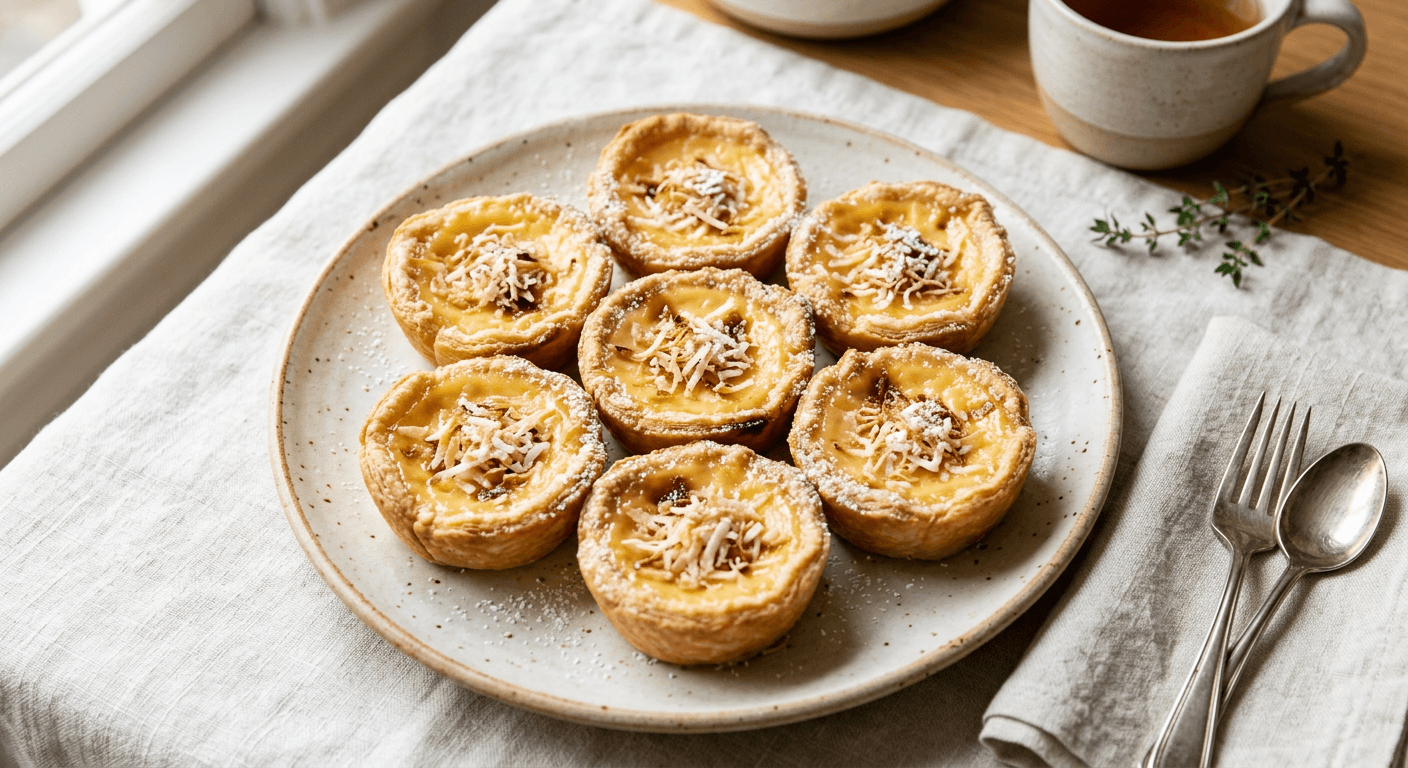 Coconut Egg Custard Tarts