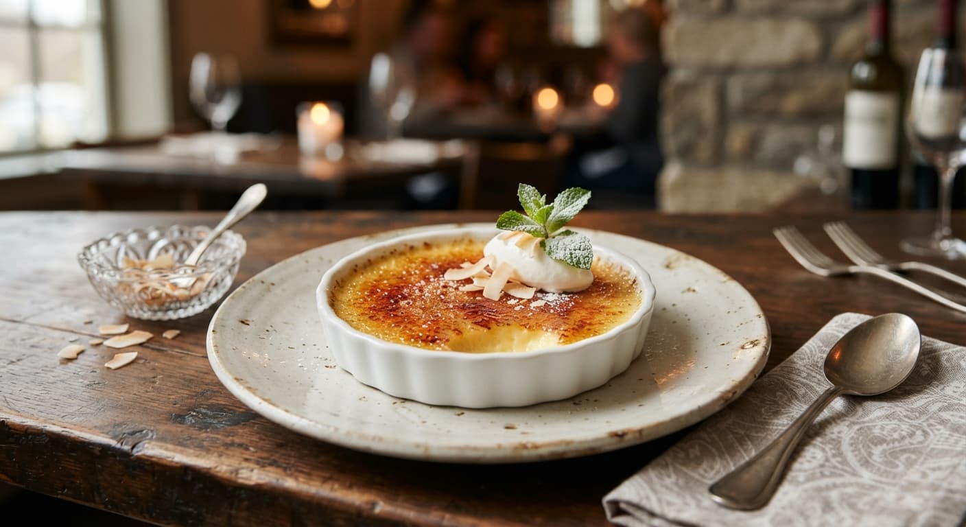 Coconut‑Infused Crème Brûlée