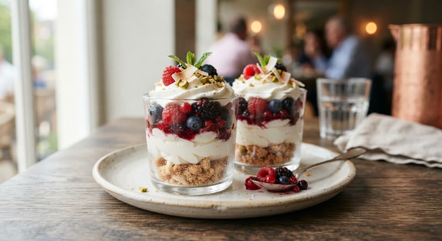 Coconut Whipped Berry Cups
