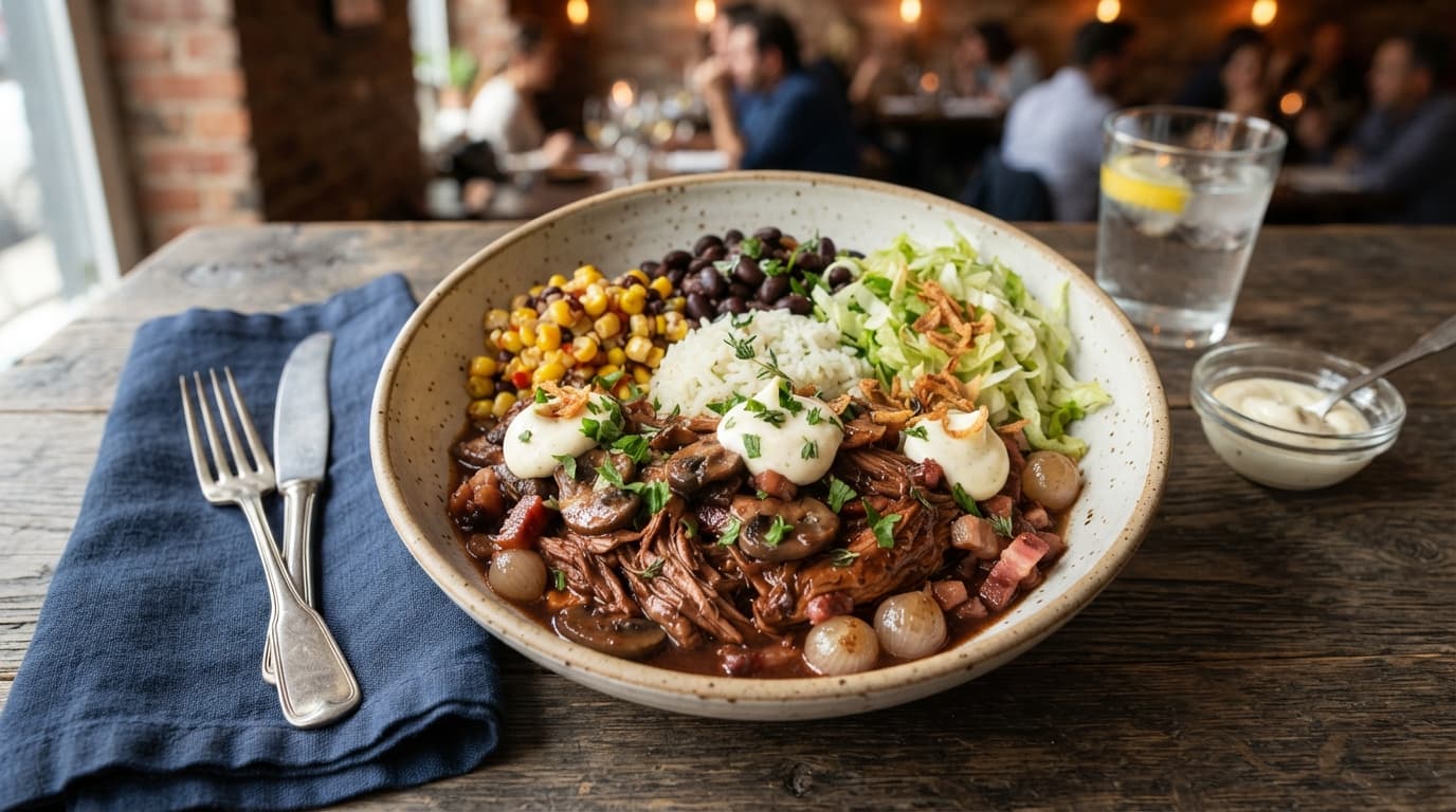 Coq au Vin Burrito Bowls