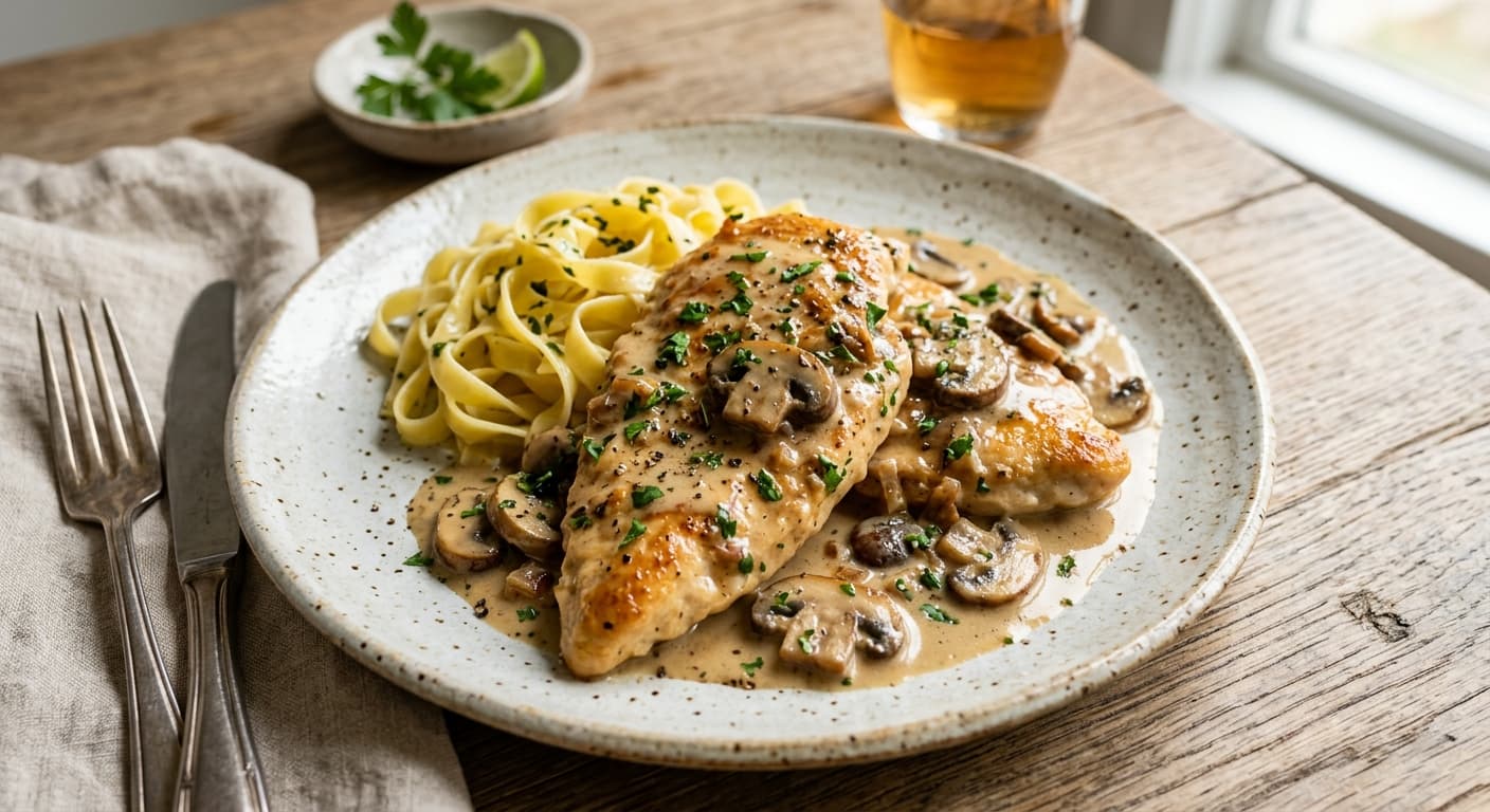 Creamy Chicken Marsala