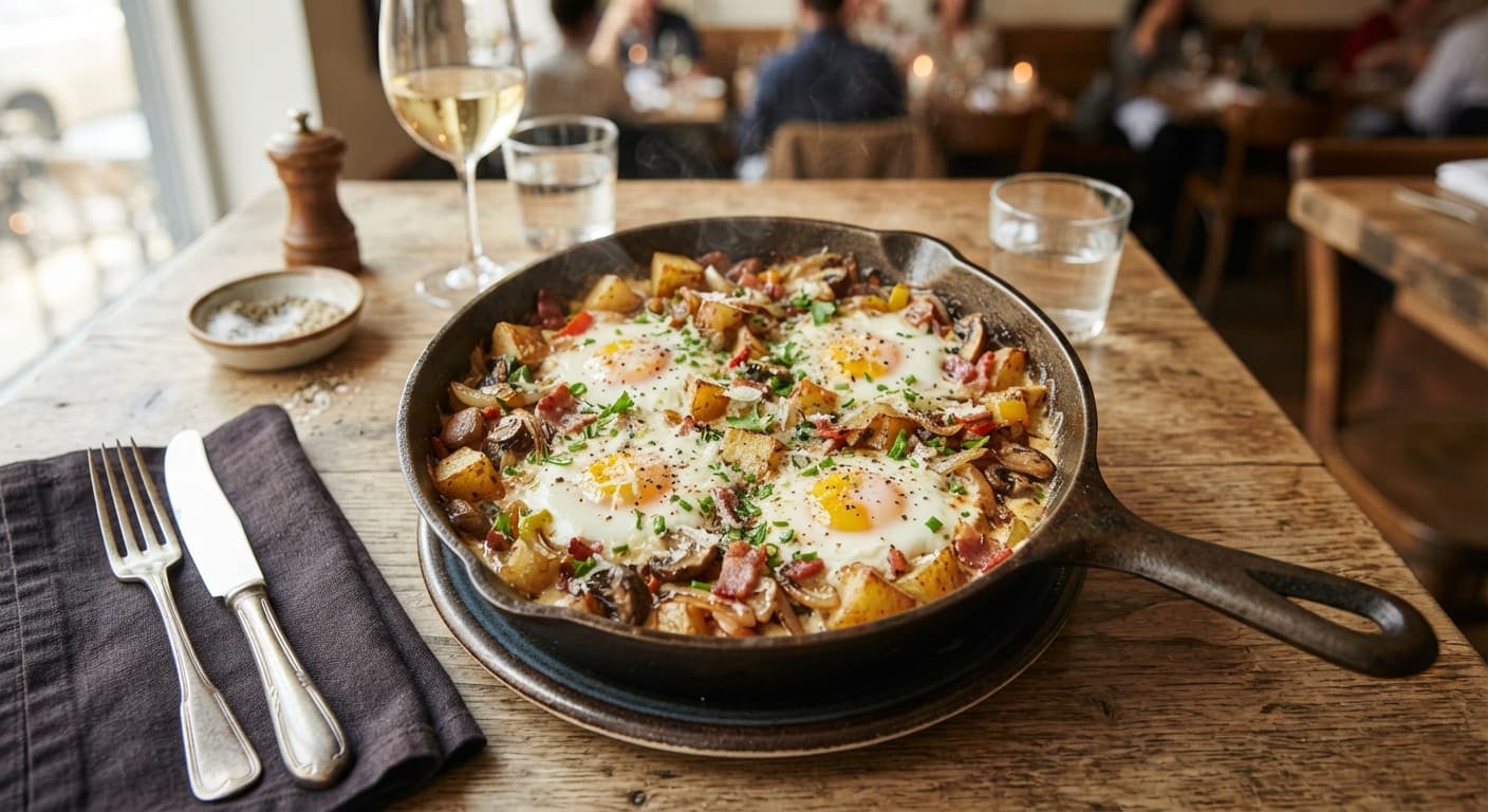 Creamy Egg and Potato Skillet