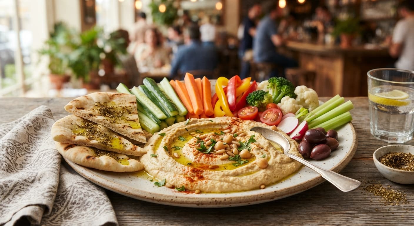 Creamy Hummus Veggie Dip
