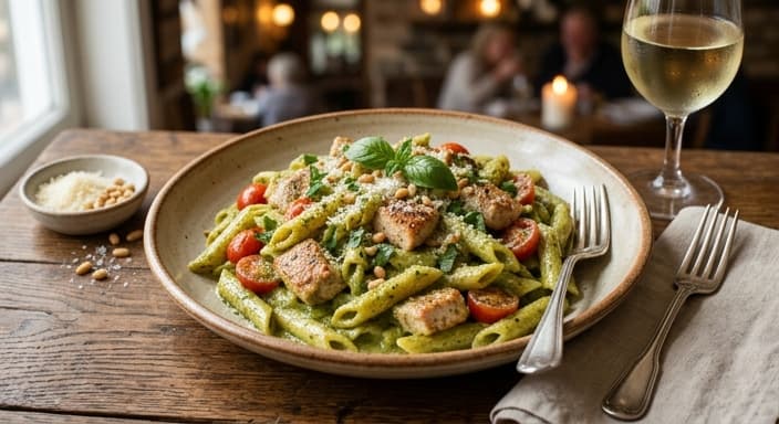 Creamy Pesto Chicken Pasta