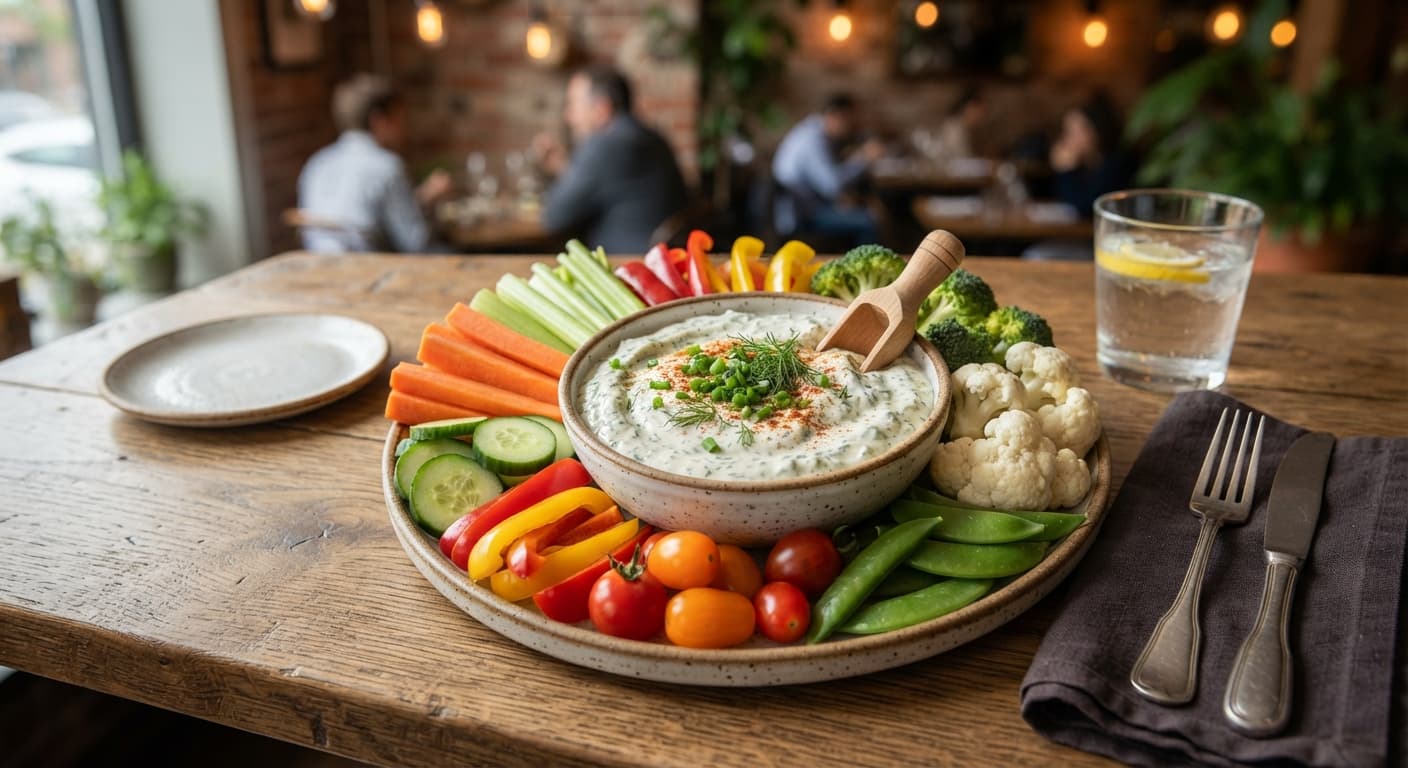 Creamy Ranch Veggie Dip Platter