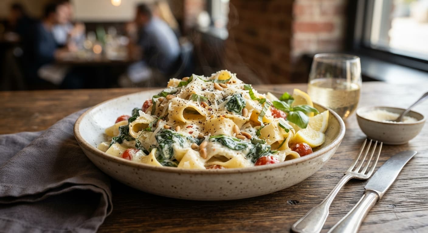 Creamy Ricotta Spinach Pasta