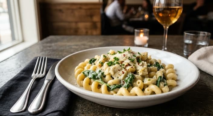 Creamy Spinach Artichoke Pasta