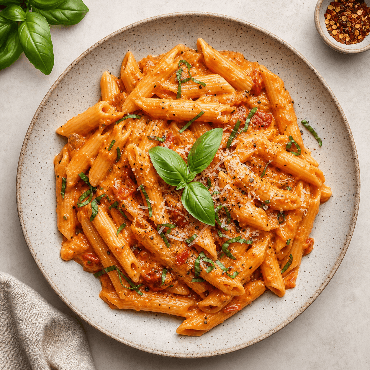 Creamy Tomato Basil Pasta