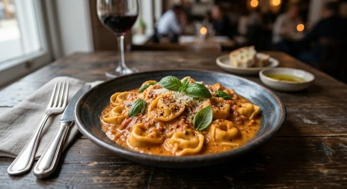 Creamy Tomato Basil Tortellini