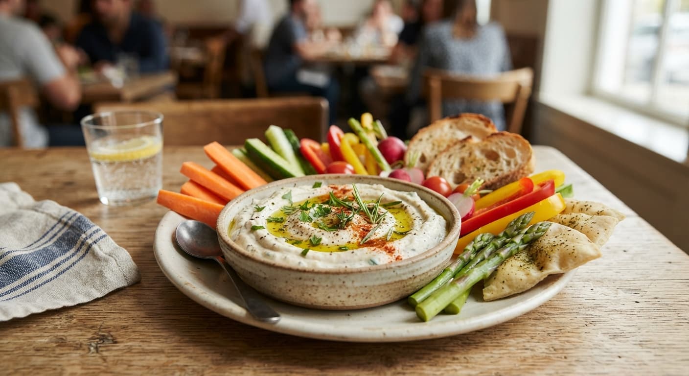 Creamy White Bean Veggie Dip