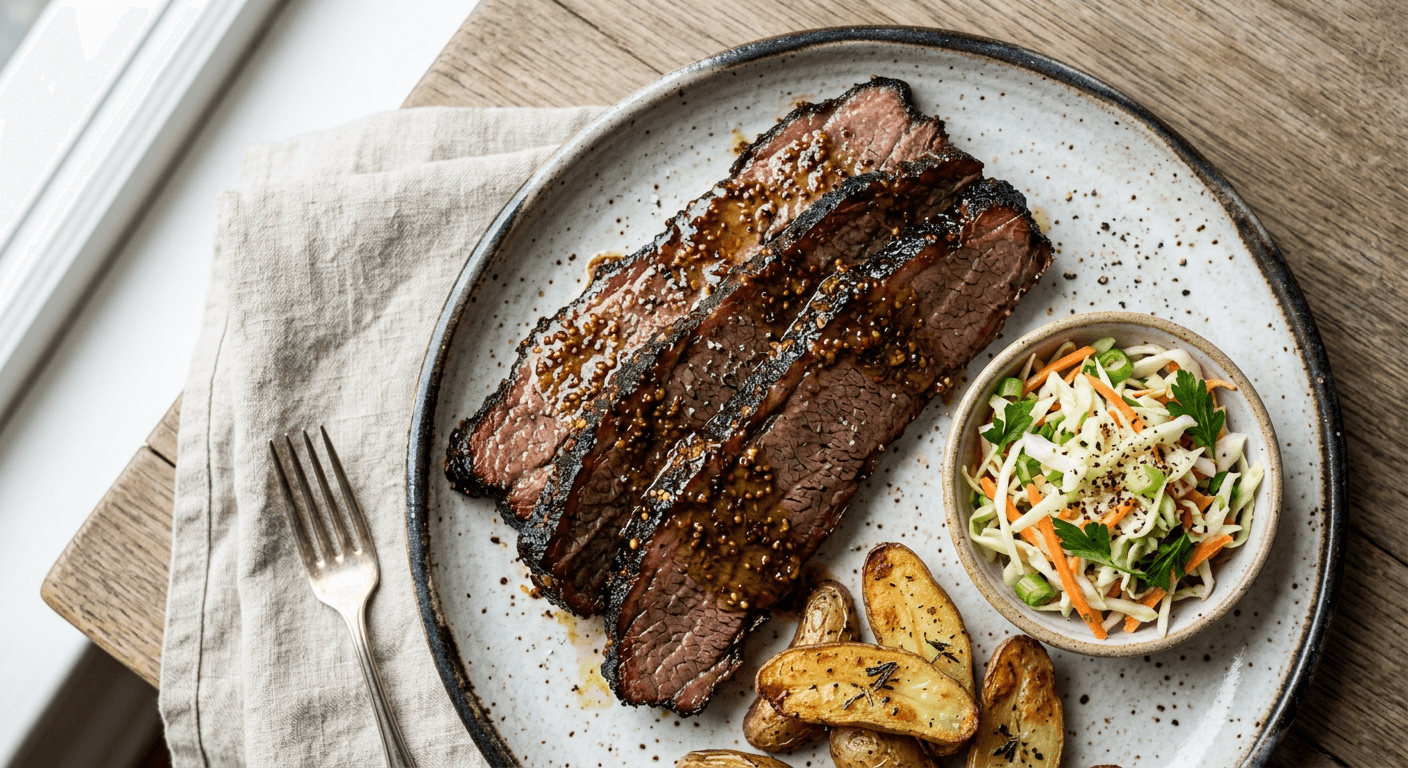 Creole Mustard Slather Brisket