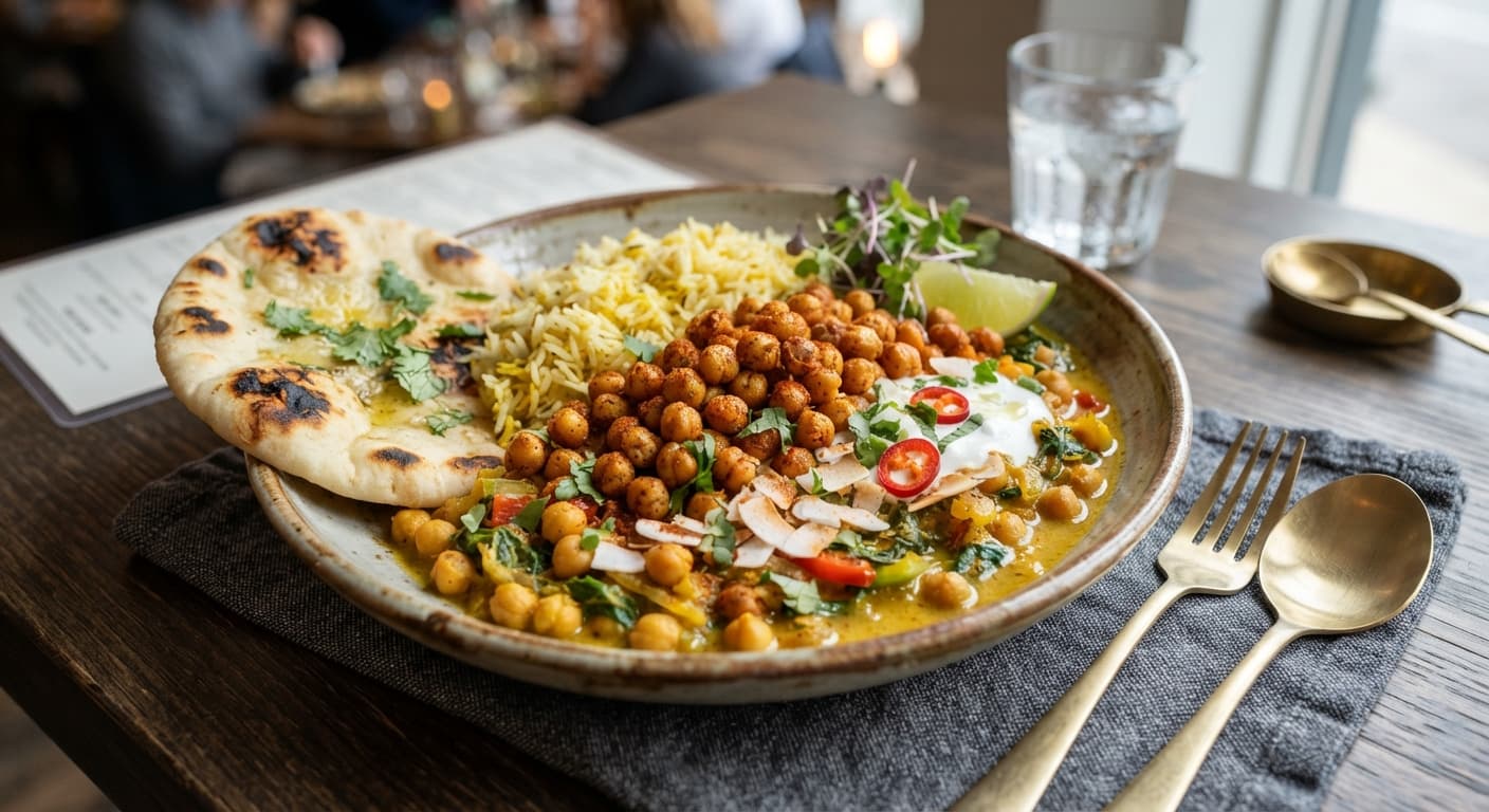Crispy Chickpea Coconut Curry