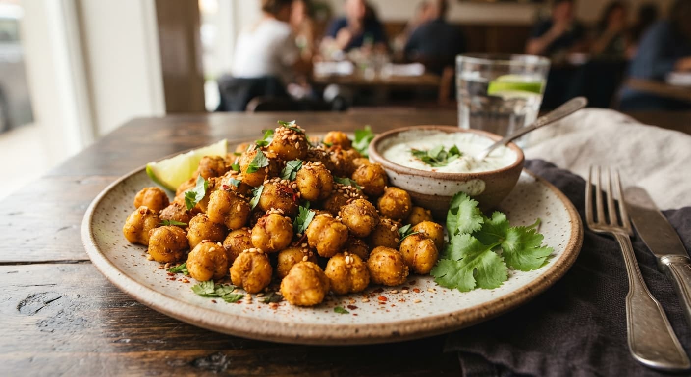 Crispy Curry Chickpea Bites