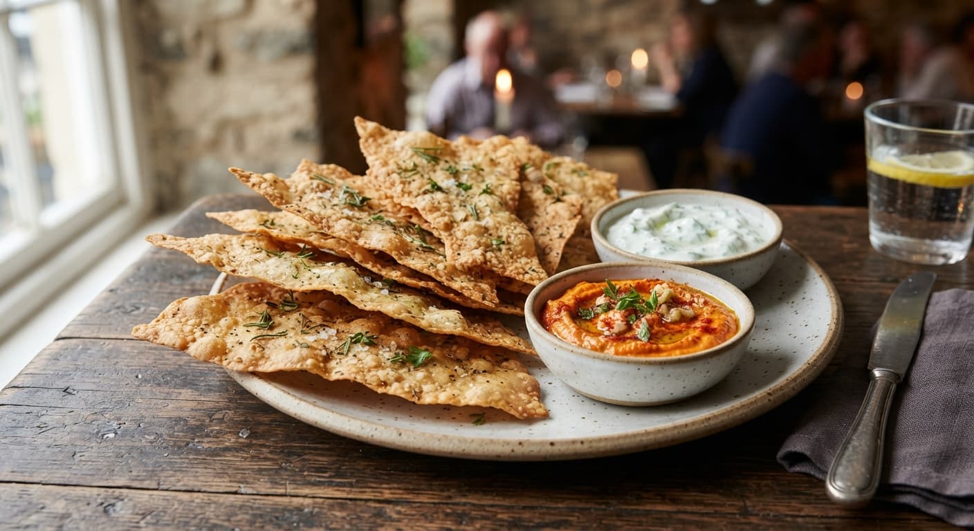 Crispy Lentil & Herb Crackers