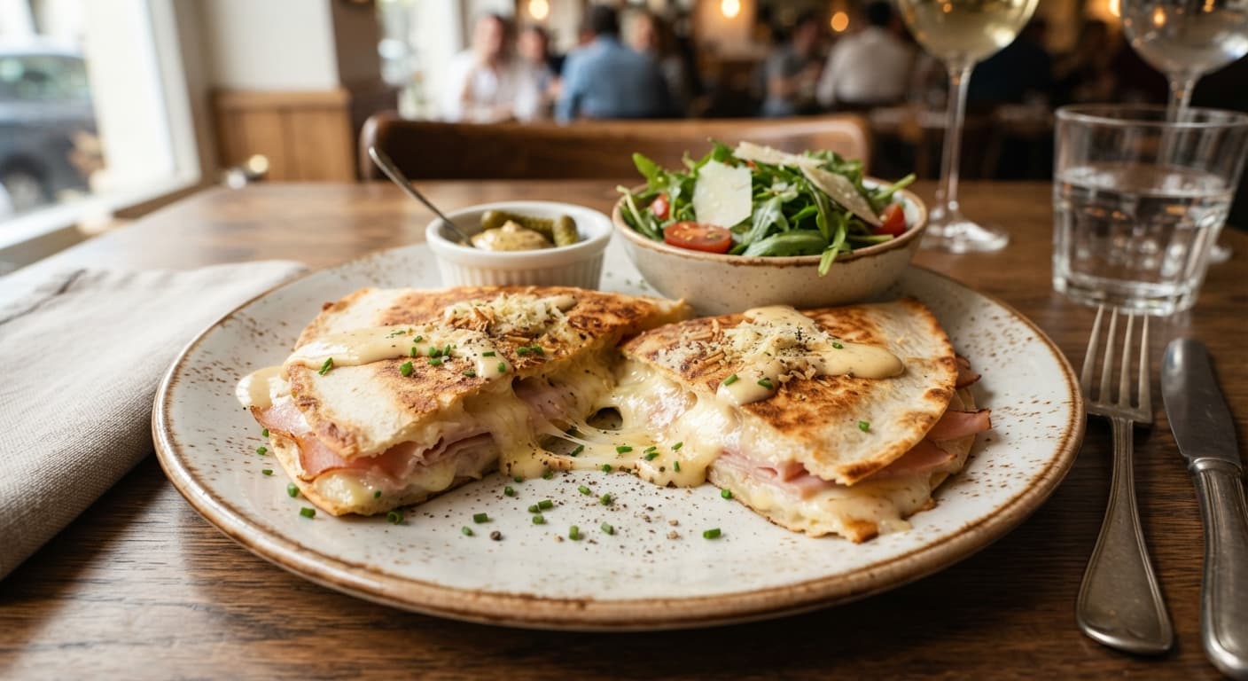 Croque Monsieur Quesadilla