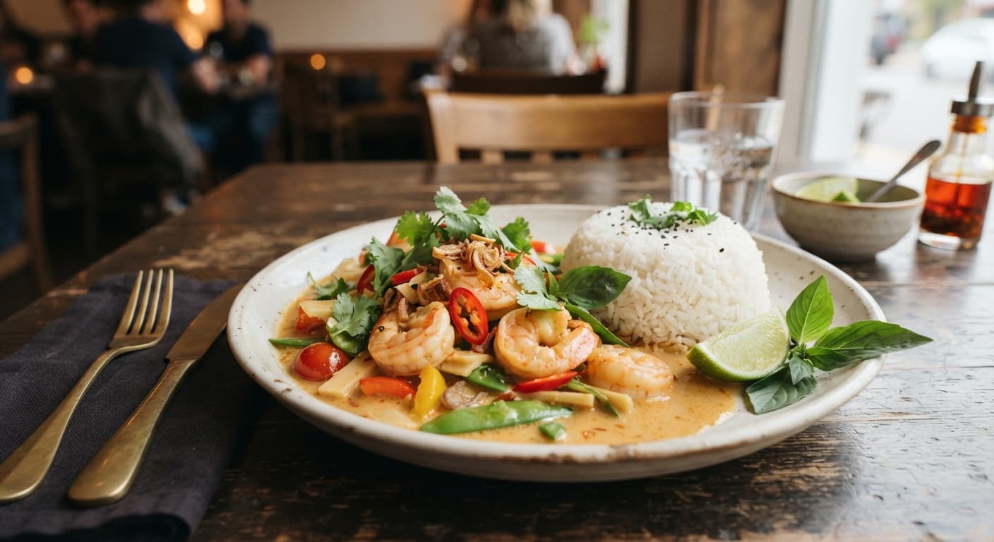 Curry Shrimp with Jasmine Rice