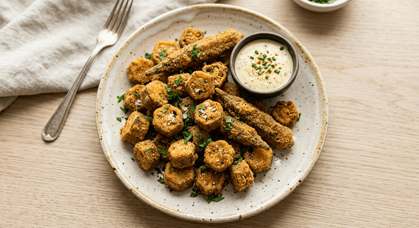 Double-Dipped Buttermilk Okra