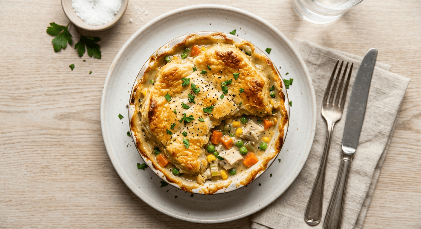 Easy Bisquick Chicken Pot Pie