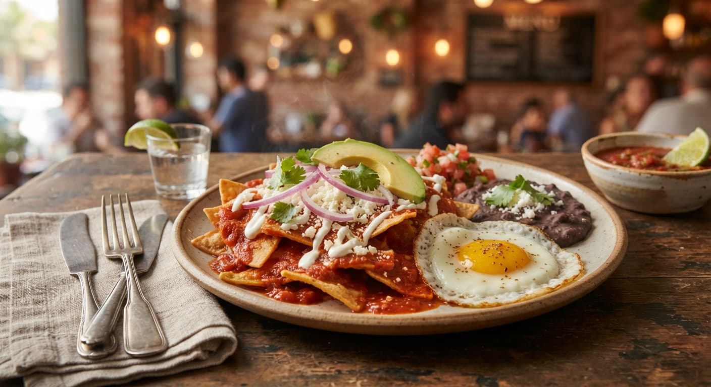 Easy Chilaquiles Rojos