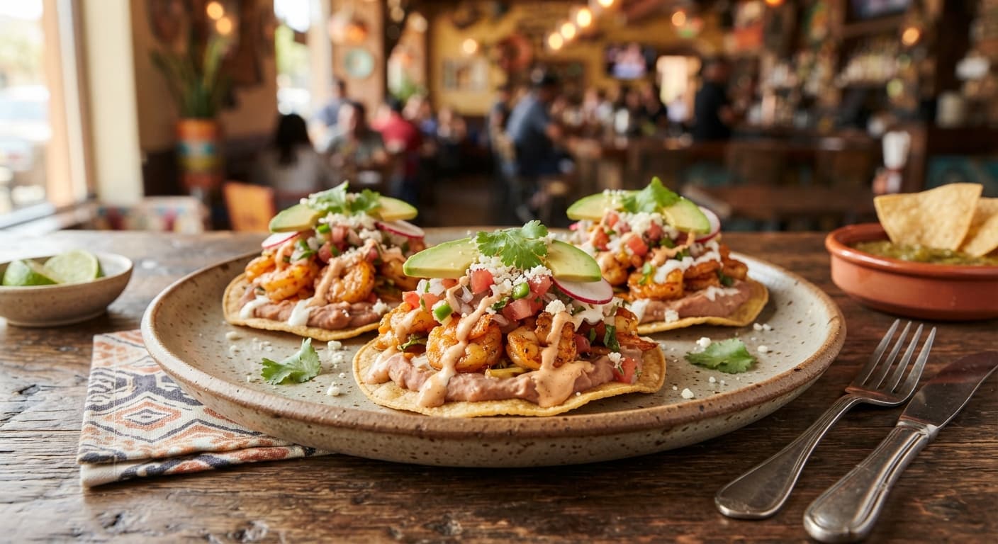 Easy Shrimp Tostadas
