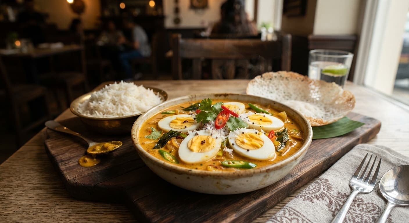 Egg Curry with Coconut Milk