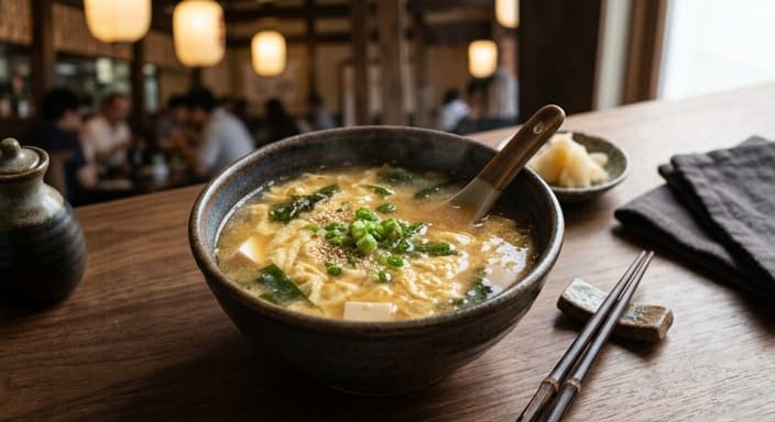 Egg Drop Miso Soup