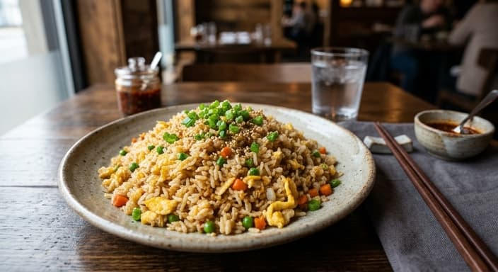 Egg Fried Rice (No-Wok Version)