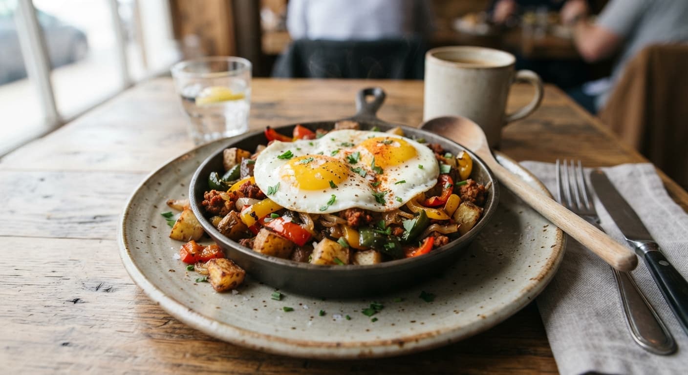 Egg & Potato Hash with Peppers