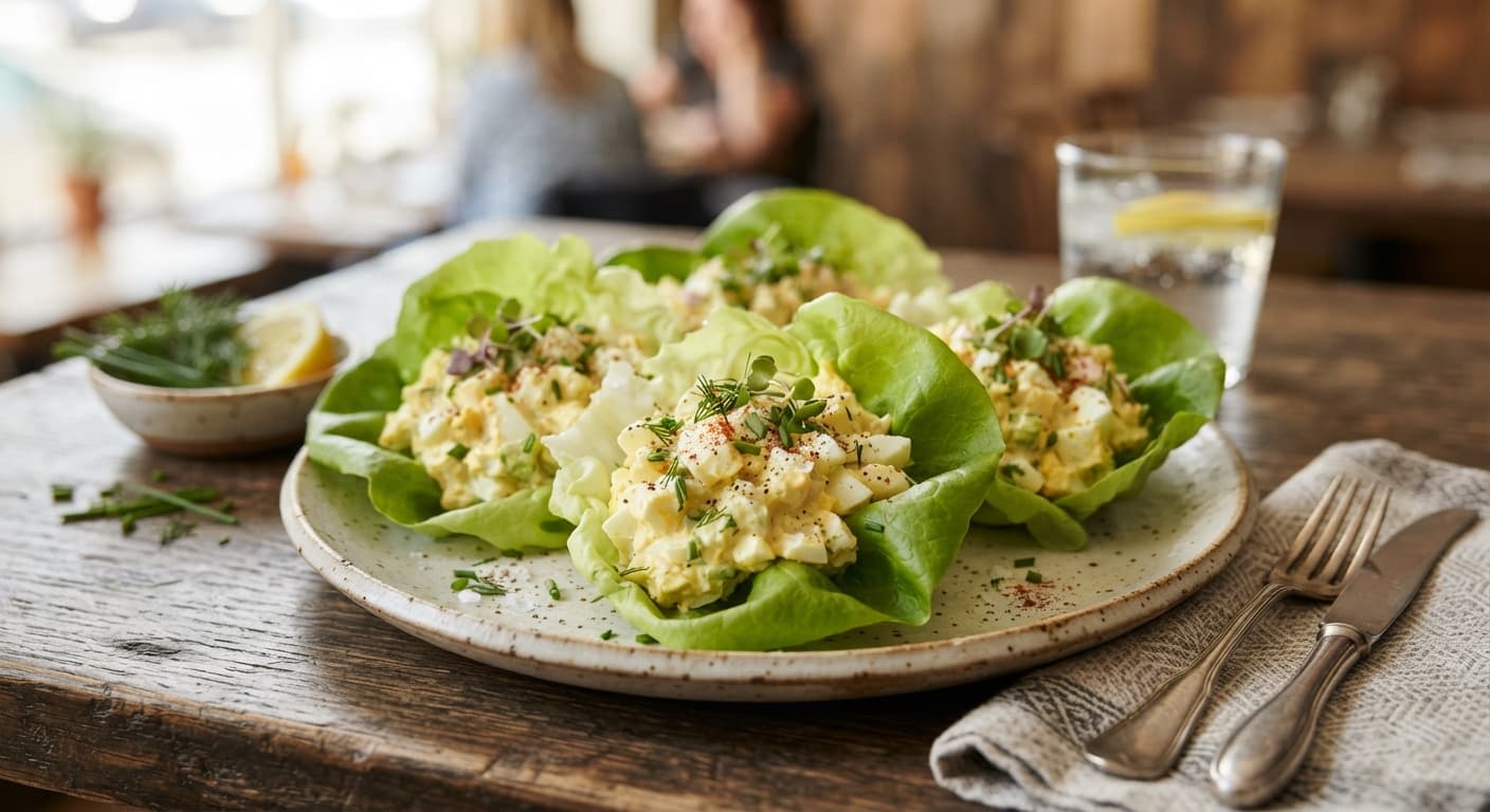 Egg Salad Lettuce Wraps