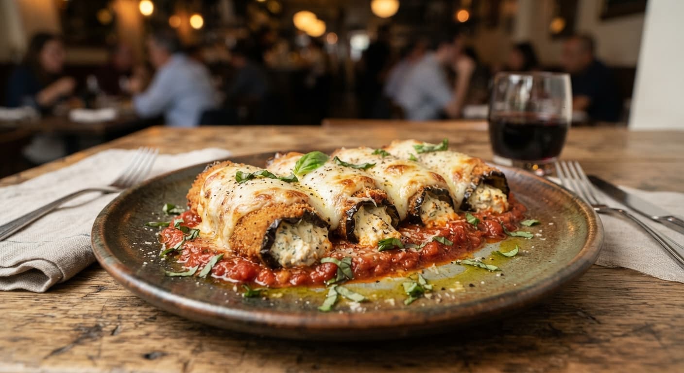 Eggplant Parmesan Rollatini