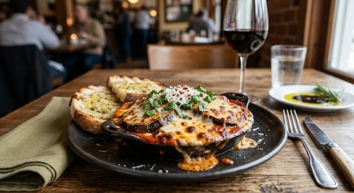 Eggplant Parmesan-Style Skillet