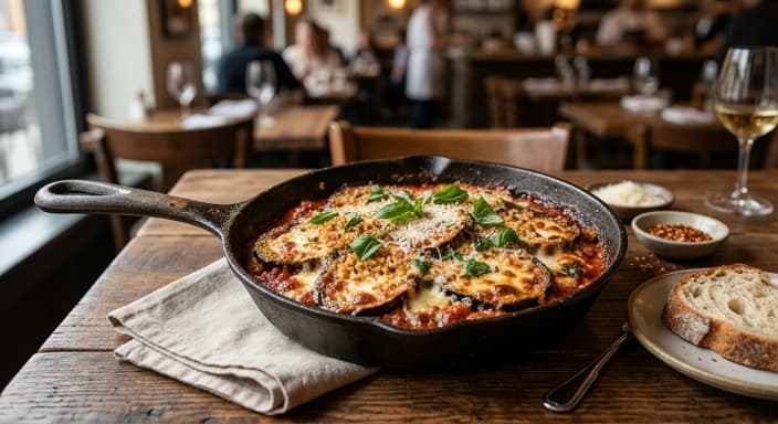 Eggplant Parmigiana Skillet