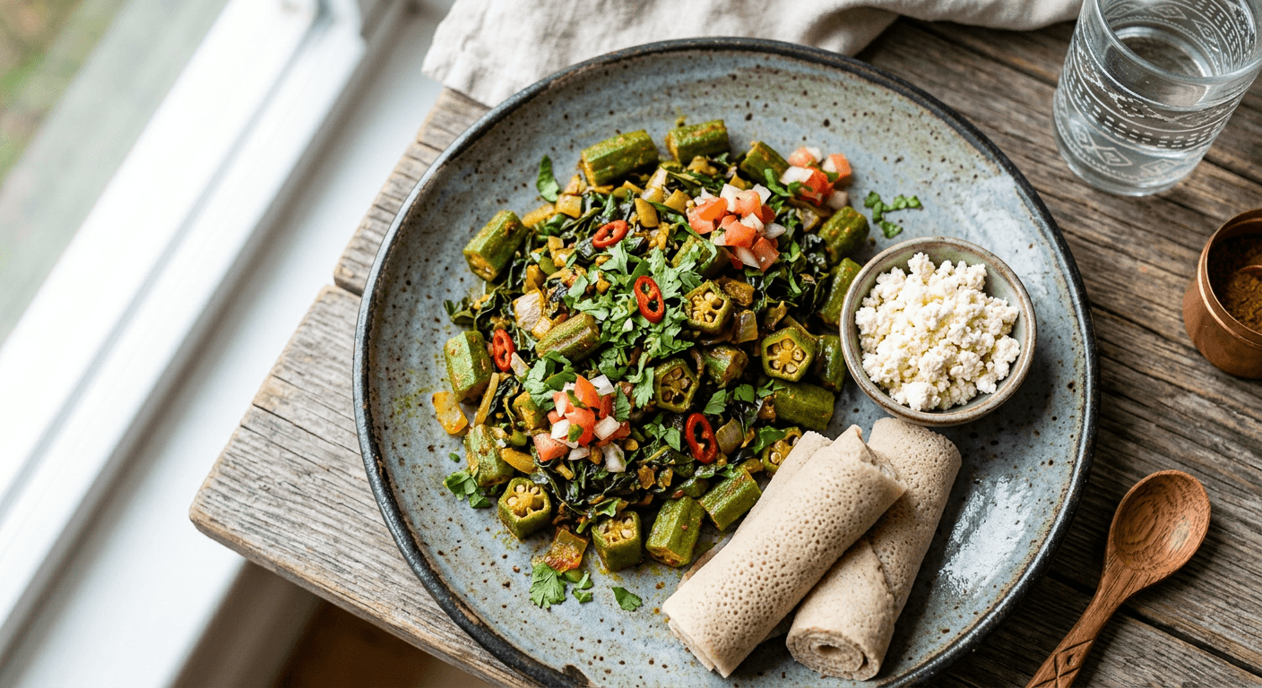 Ethiopian-Inspired Okra Gomen