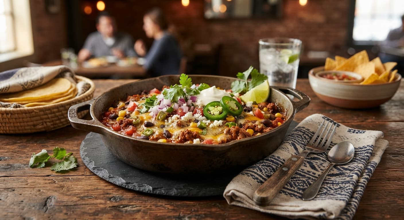 Fast Beef Taco Skillet
