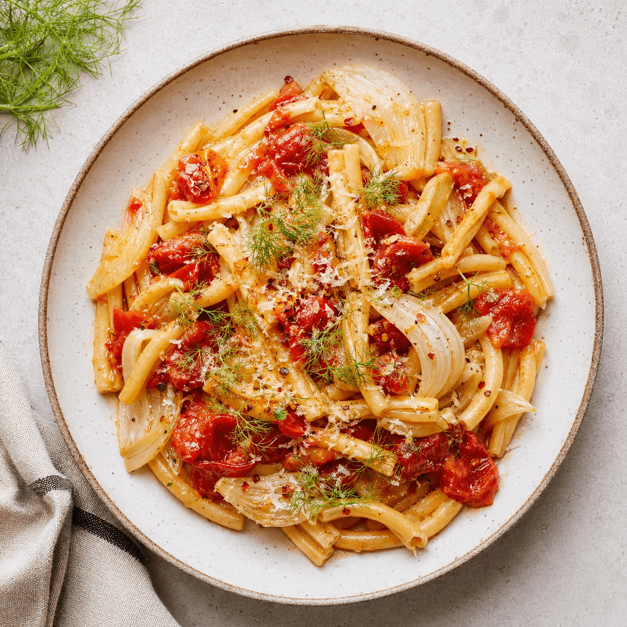 Fennel-Tomato Quick Pasta