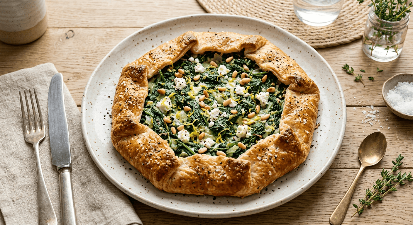French-Style Spinach Galette