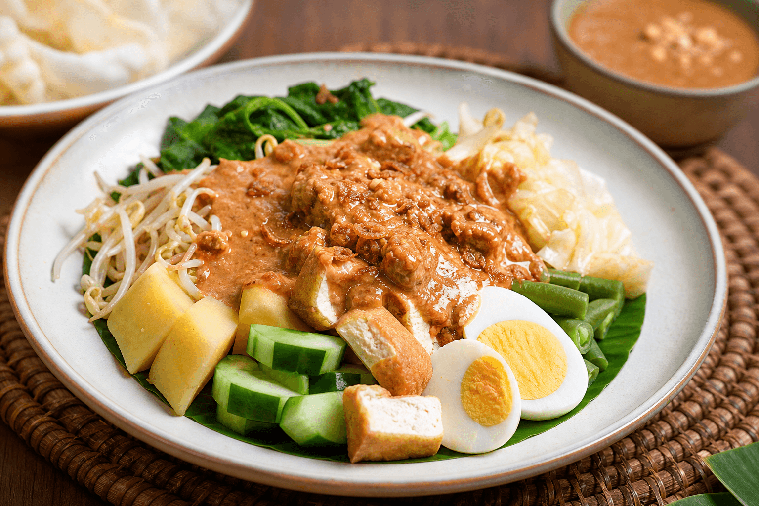 Gado-Gado with Peanut Dressing