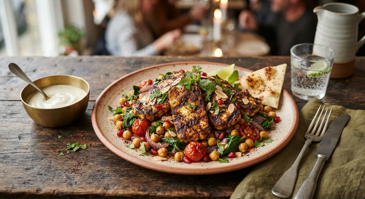 Garam Masala Grilled Halloumi