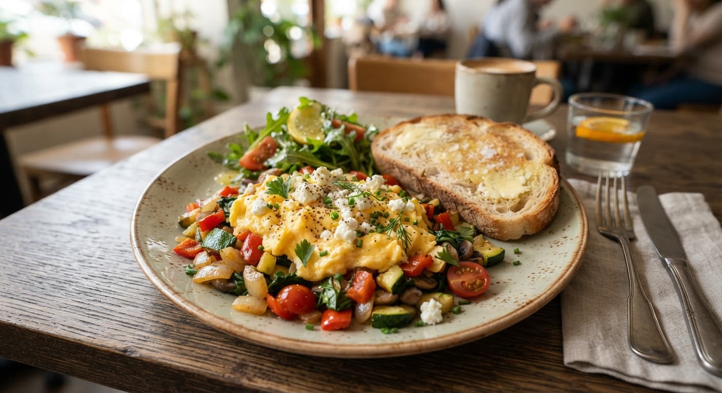Garden Veggie Scrambled Eggs