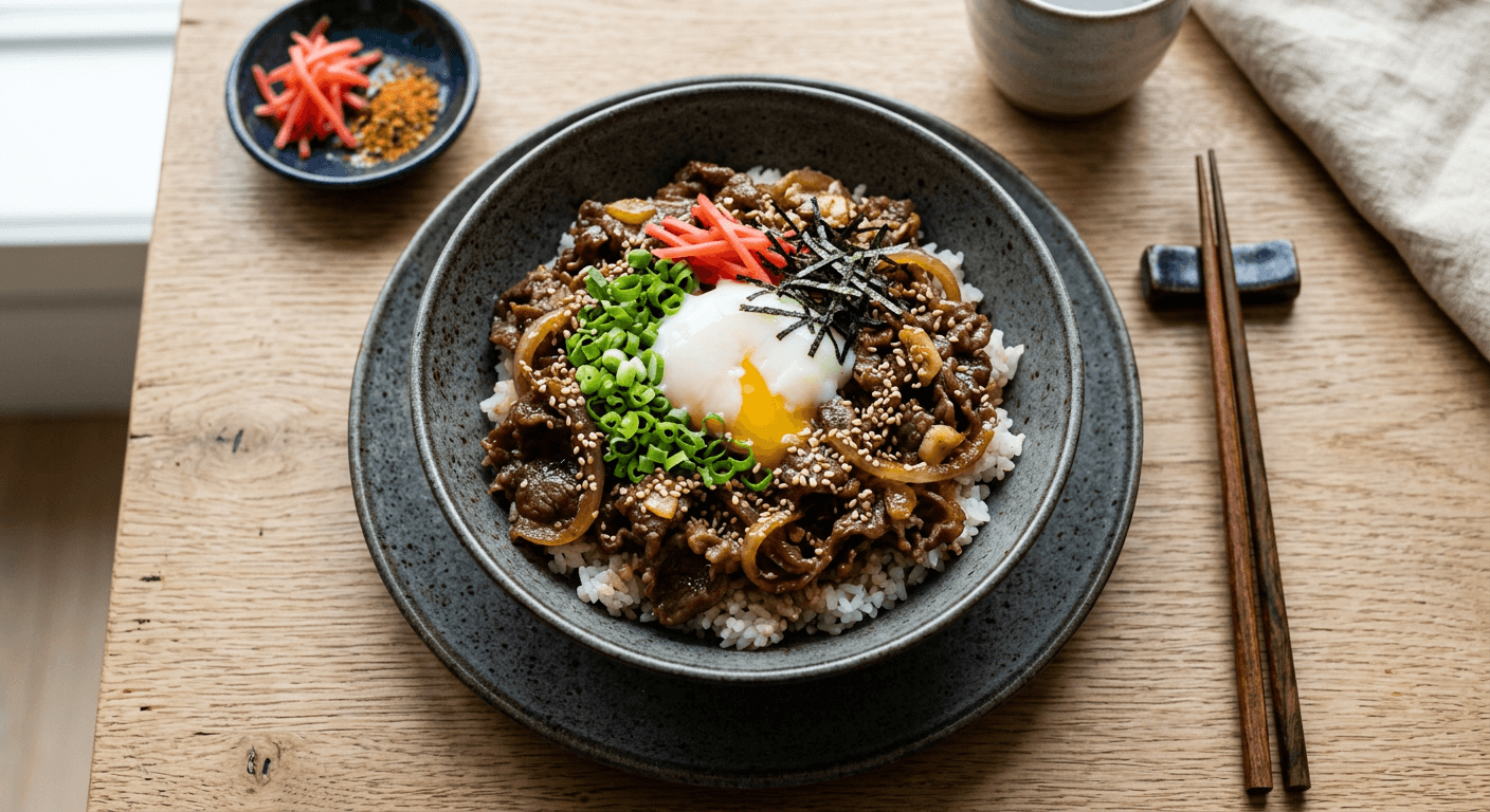 Garlic Butter Gyudon