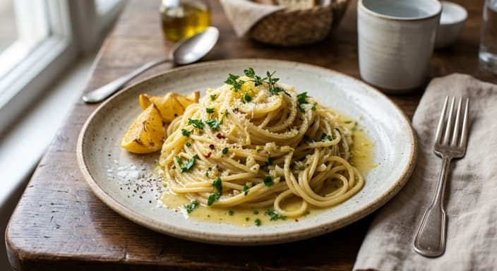 Garlic Butter Lemon Pasta