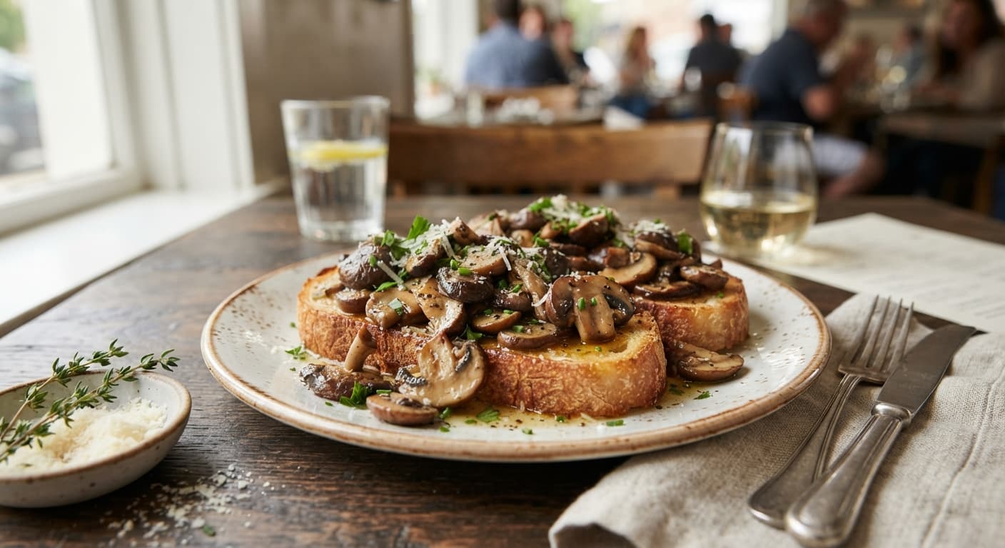 Garlic Butter Mushroom Toast