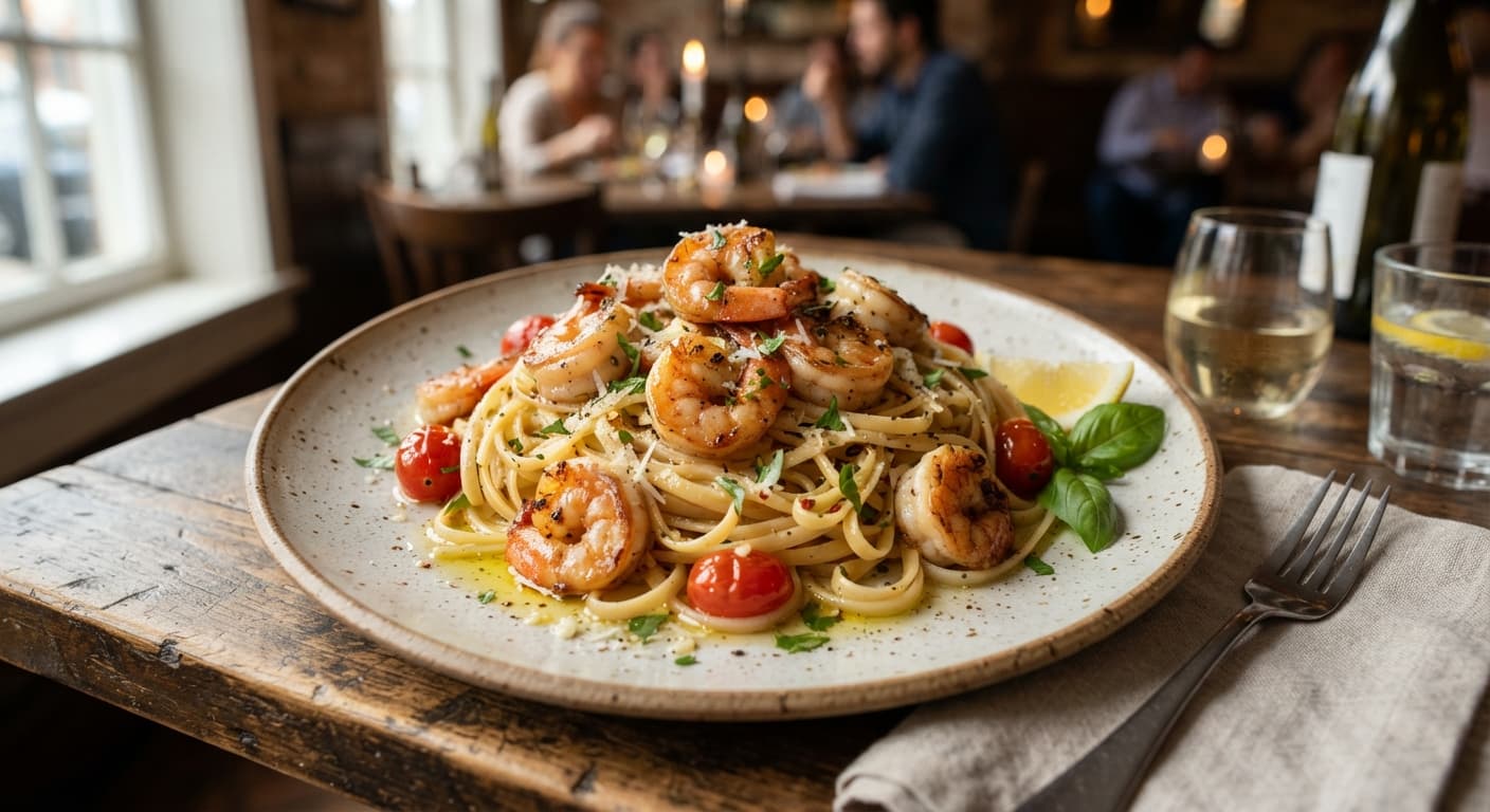 Garlic Butter Shrimp Pasta