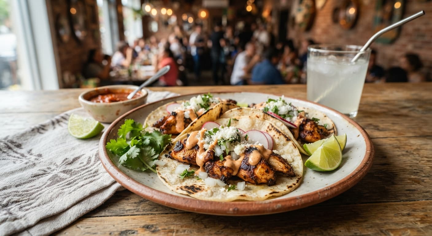 Garlic Chicken Tacos