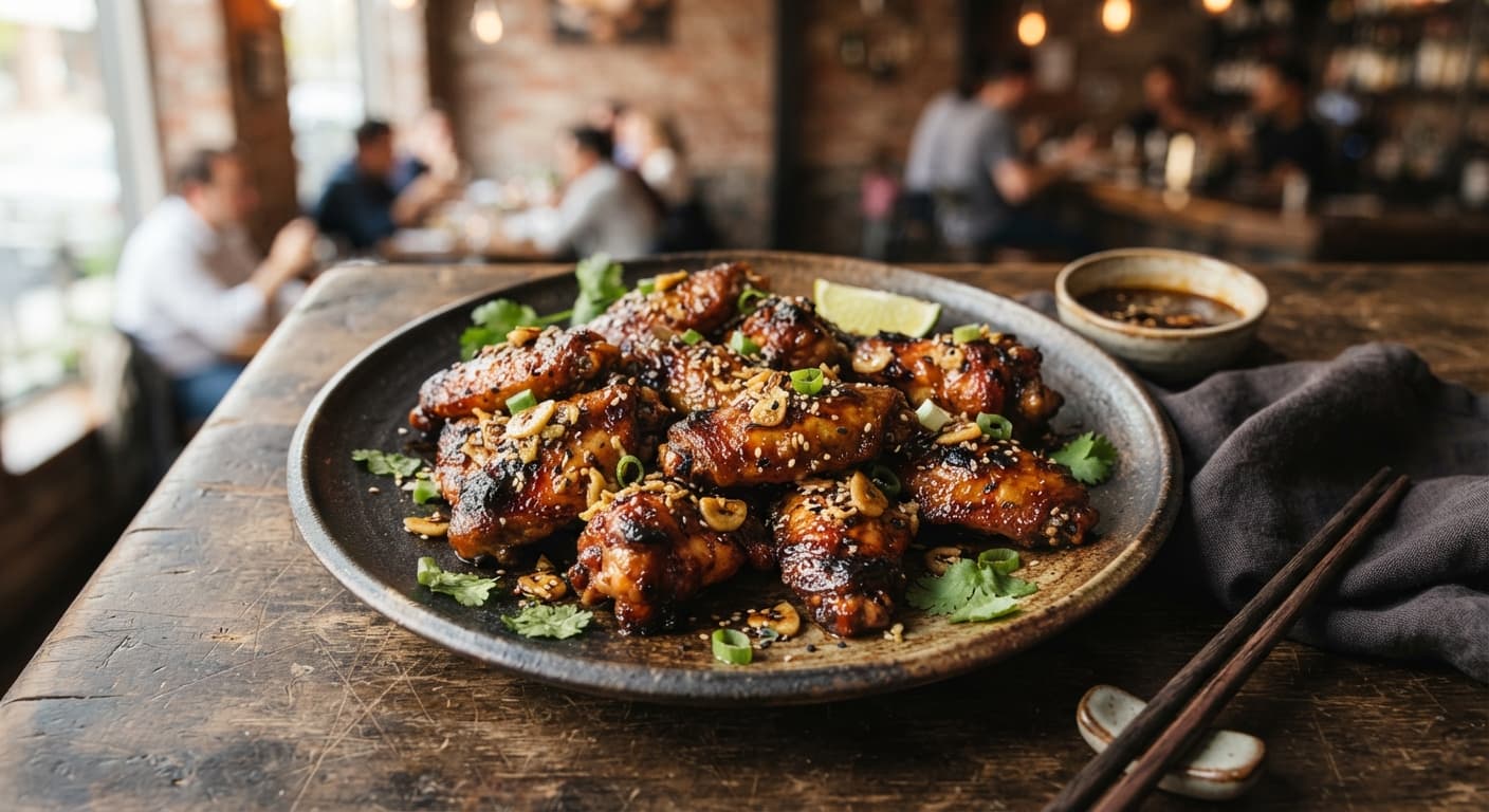 Garlic Ginger Chicken Wings